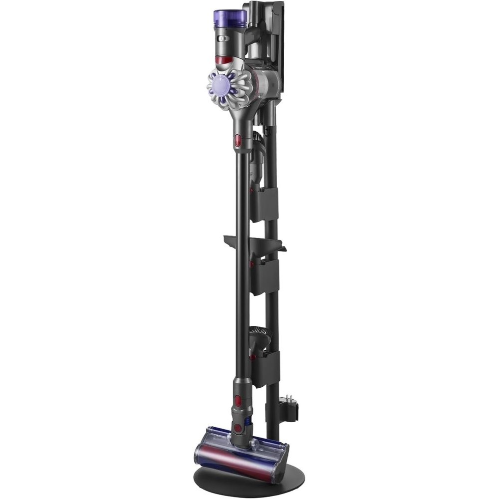 image:imageVEVOR Vacuum Stand Compatible with V6 V7 V8 V10 V11 V15 Stable Vacuum Stand Holder with 4 Hooks for DC30 DC31 DC34 DC35 DC58 DC59 DC62 D74 Cordless Upright Vacuum Cleaners amp AccessoriesGrey Tube With Plate