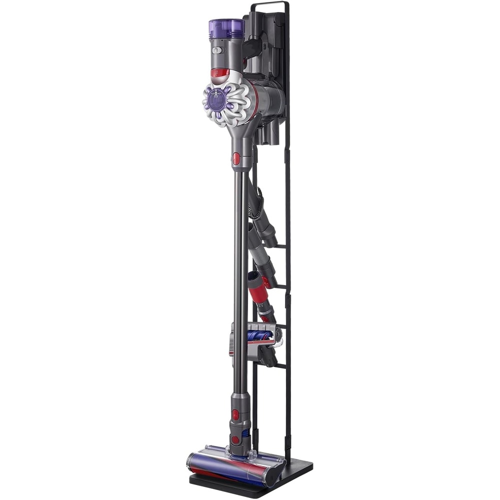 image:imageVEVOR Vacuum Stand Compatible with V6 V7 V8 V10 V11 V15 Stable Vacuum Stand Holder with 4 Hooks for DC30 DC31 DC34 DC35 DC58 DC59 DC62 D74 Cordless Upright Vacuum Cleaners amp AccessoriesBlack Frame