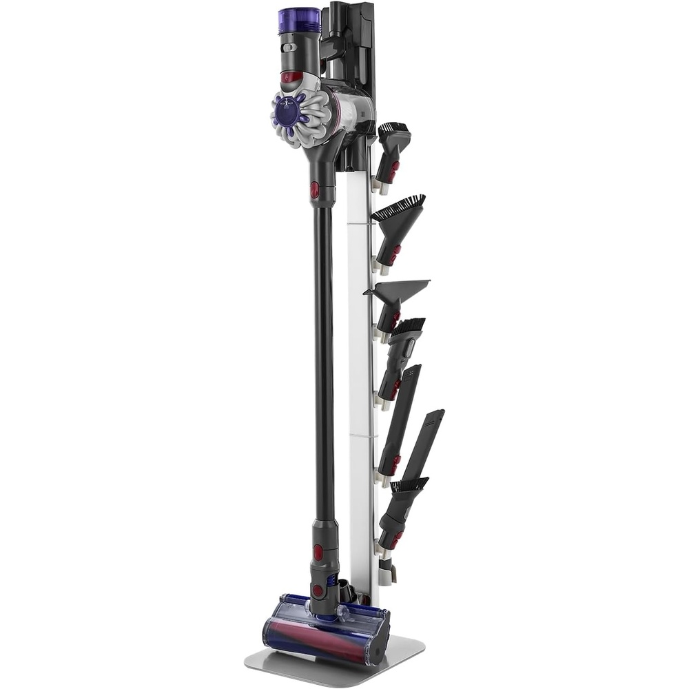 image:imageVEVOR Vacuum Stand Compatible with V6 V7 V8 V10 V11 V15 Stable Vacuum Stand Holder with 4 Hooks for DC30 DC31 DC34 DC35 DC58 DC59 DC62 D74 Cordless Upright Vacuum Cleaners amp AccessoriesSilver Tube