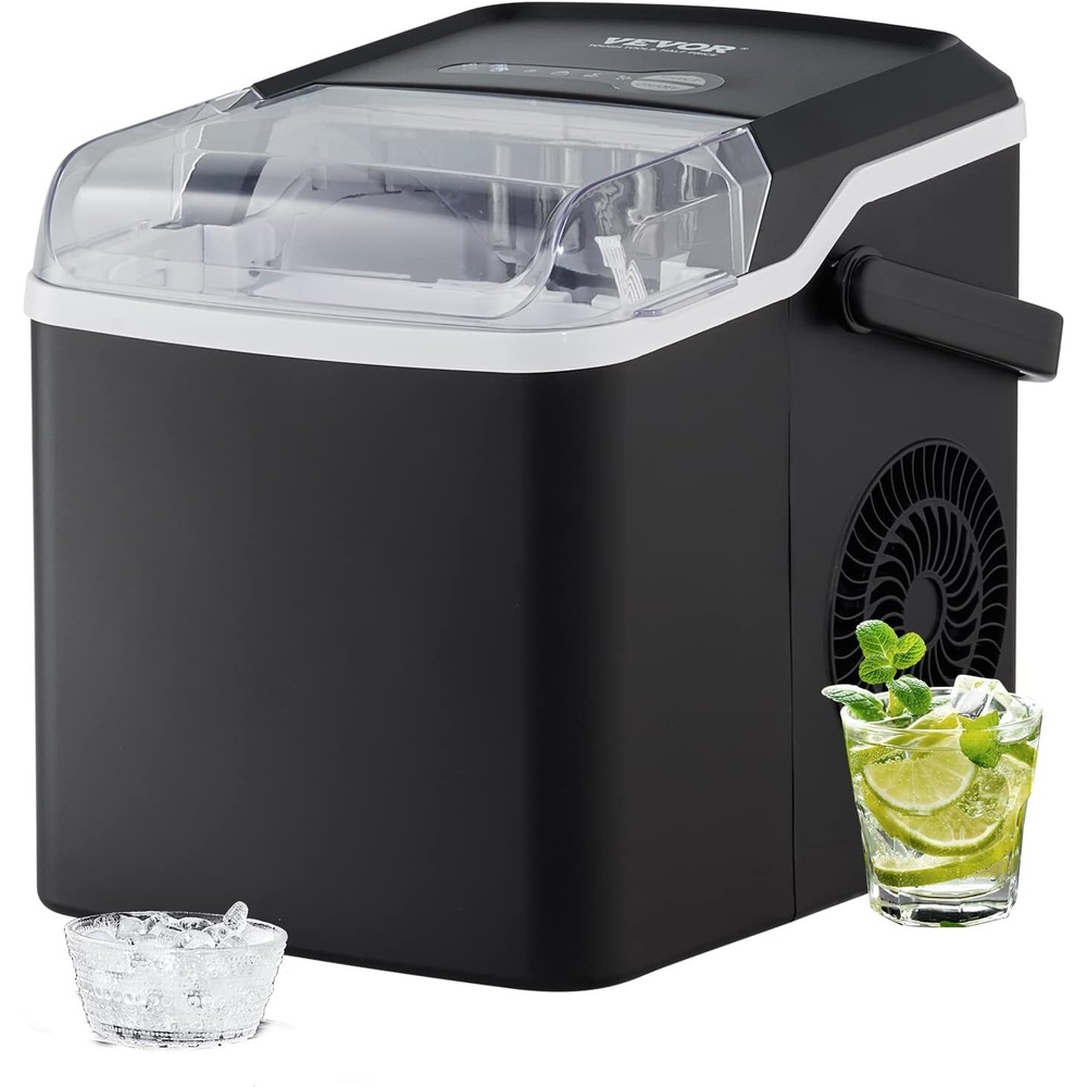 image:imageVEVOR Water Dispenser with Ice Maker 3in1 Countertop Water Dispenser 35 LBS24H 12 Cubes7 Min Fast Ice Making with 4 LBS Storage BulletCrushed ICES amp ColdWater for Home Kitchen Party26lbs24H