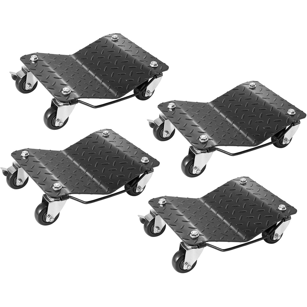 image:imageVEVOR Wheel Dolly Max Capacity 1500 Lbs Car Dolly Car Jack Dolly Lifter with Wheels Heavy Duty Vehicle Positioning Ratchet Tire Jack for Vehicle Car Auto Repair Moving Heavy Duty Steel Vehicle Positioning Ratchet Tire Jack with Wheels for Vehicle Car Auto Repair Moving Red Silver4 Pack
