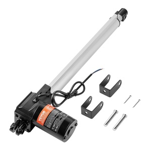 Linear Actuator 12V, 10 Inch Heavy Duty 1320lbs/6000N Linear Actuator, 0.19″/s Linear Motion Actuator with Mounting Bracket & IP44 Protection for Electric Door Industrial Machinery Vessels Cargo(14 Inch)