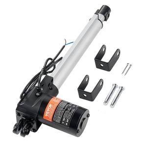 Linear Actuator 12V, 10 Inch Heavy Duty 1320lbs/6000N Linear Actuator, 0.19″/s Linear Motion Actuator with Mounting Bracket & IP44 Protection for Electric Door Industrial Machinery Vessels Cargo(10 Inch)