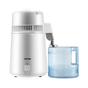 VEVOR 1.1 Gallon Water Distiller, 750W, BPA Free Container Countertop | 304 Stainless Steel Interior Stiller, Food-grade Water Tank, Button Control, Distilled Water Maker for Home & Commercial Use(White)