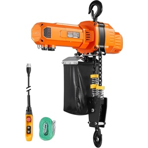 VEVOR 2-Speed Electric Chain Hoist 2200 lbs, 20ft Lifting Height, 120V 60Hz Single Phase Overhead Crane with 15 ft Wired Remote Control, G100 Chain Electric Lift Hoist for Factory, Warehouse, Garage(2-Speed 2200lbs 20ft)