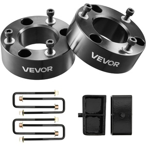 VEVOR 3 Inch Front and 2 Inch Rear Leveling Lift Kit for 2005-2021, 2022, 2023 Toyota Tacoma 2WD/4WD, Chassis Level Kit with 2 Front Strut Spacers, 2 Rear Lift Blocks, 4 U-Bolts, Suspension Level Kit(3″ Front+ 2″ Rear 07-24 Silverado Sierra 1500)
