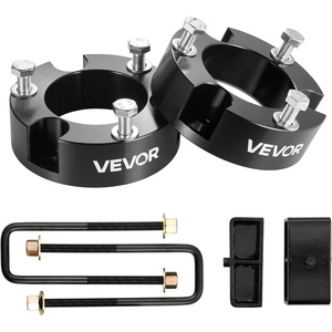 VEVOR 3 Inch Front and 2 Inch Rear Leveling Lift Kit for 2005-2021, 2022, 2023 Toyota Tacoma 2WD/4WD, Chassis Level Kit with 2 Front Strut Spacers, 2 Rear Lift Blocks, 4 U-Bolts, Suspension Level Kit(3″ Front +2″ Rear for 05-23 Tacoma)