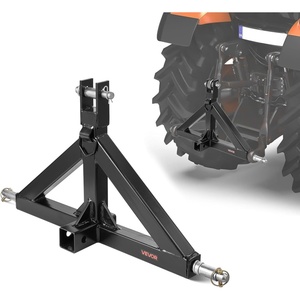 VEVOR 3 Point Hitch Receiver with 2 in Receiver, 3pt Quick Hitch Attachment, 3,000 lbs Capacity, Heavy Duty Tractor Tow Drawbar Adapter, Compatible with Kubota, Mahindra, John Deere, Massey Ferguson(No Towing Ball)