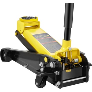 VEVOR 3 Ton Low Profile Floor Jack for All Terrain Vehicles, Heavy-Duty Steel Racing Jack with Quick Lift Pump, 5.12″-20″ Lifting Range, 3.0 tons(yellow)