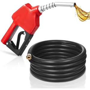 VEVOR 3/4-Inch Barb Diesel Exhaust Fluid Nozzle, Max Flow Rate 11.6 GPM, Auto Shut Off Dispenser Nozzle with 3-Speed Trigger Lock & 3/4-Inch (OD=19 mm) Spout, Used for Urea, Industrial Fluids, Blue(Red with 20Ft hose)
