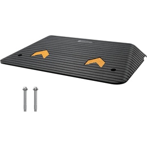 VEVOR 3.5″ Rise Threshold Ramp Doorway, Recycled Rubber Power Wheelchair Ramp 3 Feet Long, 33069Lbs Load Capacity, Non-Slip Surface Rubber Solid Threshold Ramp for Wheelchair and Scooter