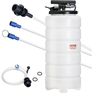 VEVOR 6.5L Pneumatic/Manual Oil Extractor Pump, Fluid Extractor Pump for Automotive Fluids Vacuum Evacuation, Oil Change & Fluid Change Tool with Dipstick and Suction Hose(15L Pneumatic/Manual)