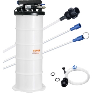 VEVOR 6.5L Pneumatic/Manual Oil Extractor Pump, Fluid Extractor Pump for Automotive Fluids Vacuum Evacuation, Oil Change & Fluid Change Tool with Dipstick and Suction Hose(6.5L Pneumatic/Manual)