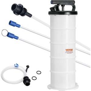 VEVOR 6.5L Pneumatic/Manual Oil Extractor Pump, Fluid Extractor Pump for Automotive Fluids Vacuum Evacuation, Oil Change & Fluid Change Tool with Dipstick and Suction Hose(6.5L Manual)