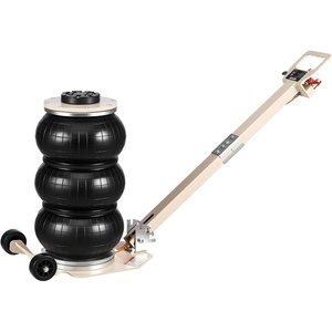 VEVOR Air Jack, 3 Ton/6613 lbs Triple Bag Air Jack, Airbag with Six Steel Pipes, Lift Up to 17.7 inch/450 mm, 1-6 s Fast Lifting Pneumatic with Long Handle & Rubber Pad for Cars, SUVs, Pickup Trucks(Adjust Handle)