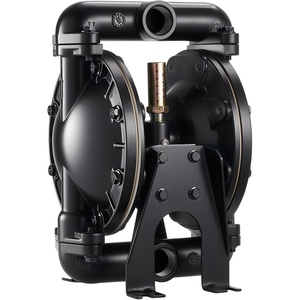VEVOR Air Operated Double Diaphragm Pump, 4.4 GPM, 1-1/2 inch Inlet & Outlet Pneumatic Waste Oil Transfer Pump, Max 100 PSI, Polypropylene Body, Air-Operated for Diesel, Grease, Kerosene, Gasoline(1inch 35GPM Aluminum Alloy)