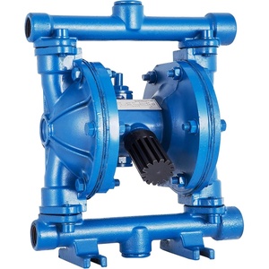 VEVOR Air-Operated Double Diaphragm Pump, 2 inch Inlet & Outlet, Aluminum Alloy Body, 158.4 GPM & Max 120PSI, Nitrile Diaphragm Transfer Pump for Petroleum, Diesel, Oil and Low Viscosity Fluids(3.0 GPM)