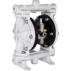 VEVOR Air-Operated Double Diaphragm Pump, 2 inch Inlet & Outlet, Aluminum Alloy Body, 158.4 GPM & Max 120PSI, Nitrile Diaphragm Transfer Pump for Petroleum, Diesel, Oil and Low Viscosity Fluids(2.5 GPM)