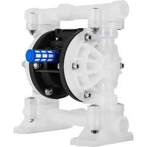 VEVOR Air-Operated Double Diaphragm Pump, 2 inch Inlet & Outlet, Aluminum Alloy Body, 158.4 GPM & Max 120PSI, Nitrile Diaphragm Transfer Pump for Petroleum, Diesel, Oil and Low Viscosity Fluids(8.8 GPM)