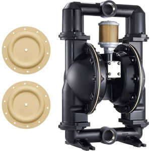 VEVOR Air-Operated Double Diaphragm Pump, 2 inch Inlet & Outlet, Aluminum Alloy Body, 158.4 GPM & Max 120PSI, Nitrile Diaphragm Transfer Pump for Petroleum, Diesel, Oil and Low Viscosity Fluids(158 GPM)