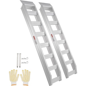 VEVOR Aluminum Ramps, 880 LBS Capacity 47.2″ x 8.5″ Loading Ramps for Motorcycle, Dirt Bike, Trailer, ATV, UTV, Garden Tractor and Lawn Mower, 2PCS(8100lbs)