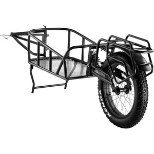 VEVOR Bike Cargo Trailer, 70/275 lbs Load Capacity, Foldable Compact Storage & Quick Release with Universal Hitch, 20″ Wheels, Fits Most Bike Wheels, Carbon Steel Frame, Heavy-Duty Bicycle Wagon Cart(70lbs)