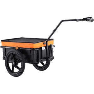 VEVOR Bike Cargo Trailer, 88/100/160 lbs Load Capacity, Heavy-Duty Bicycle Wagon Cart, Foldable Compact Storage with Universal Hitch(88lb W/Box)