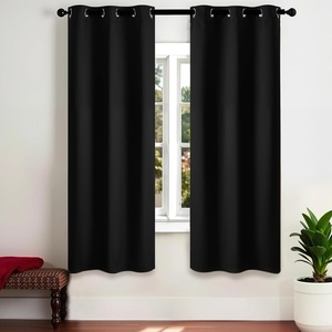 VEVOR Blackout Curtains, 84 Inch Length 2 Panels Set, 52 Inch Wide Each, Thermal Insulated 100% Blackout Light Blocking Drapes, 3-Layer, with Grommets, Curtains for Bedroom Living Room Window, White(Black)