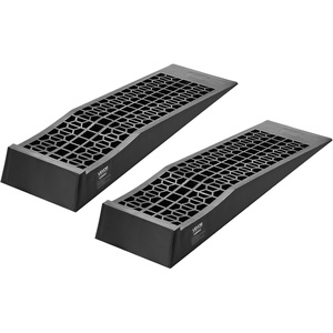 VEVOR Car Ramps, 2 PCS 13000 lbs GVW Capacity, 6.3 in Lift Height, Portable High Profile Car Service Ramps for Home Garage Maintenance and Oil Changes, Heavy Duty for Truck SUV Vehicle Repair, Black(2.6*27.5inch)