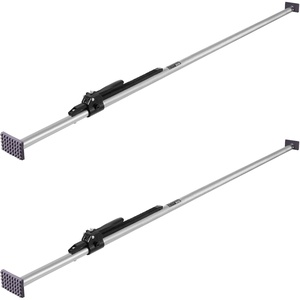 VEVOR Cargo Bar, Cargo Bar Adjustable from 89″ to 104″, Heavy-Duty Steel Cargos Stabilizer with Non-Slip Foot Pads, Truck Bed Load Lock Bars for Box Trucks, Semi-Trailers, Trailers (2PCS)