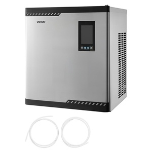 VEVOR Commercial Ice Maker Machine – Head, 400 Lbs/Day Stainless Steel Ice Machine with Scheduled Ice-Making, Self-Cleaning, Adjustable Thickness, Ideal for Restaurant Bar Cafe Hotel – Head Only(19.69 x 19.69 x 22.44 in)