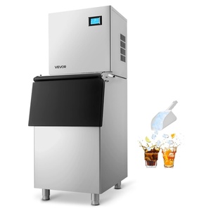 VEVOR Commercial Ice Maker Machine, 1000LBS/24H Ice-Making Machine with 500LBS Stainless Steel Storage Bin, Auto Self-Cleaning Ice Maker with Touchscreen for Bar Cafe Restaurant Business Commercial(360)