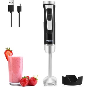 VEVOR Commercial Immersion Blender, 500 Watt 20Inch Heavy Duty Hand Mixer, Variable Speed Mixer with 304 Stainless Steel Blade, Multi-Purpose Portable Mixer for Soup, Smoothie, Puree, Baby Food | Variable Speed Stick Machine with 304 Stainless Steel Blade, Multi-Purpose Portable for Soup, Smoothie, Puree, Baby Food(200Watt 8Variable)