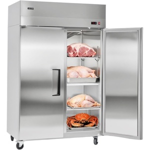 VEVOR Commercial Reach-In Freezer 48″ W, 33 Cu.Ft Stainless Steel Upright Freezer with Double Glass Doors, Auto-Defrost, 6 Adjustable Shelves, -11 to 14℉ Temp Control, UL Certified(48″W 33 Cu.ft Double Doors-Freezer)
