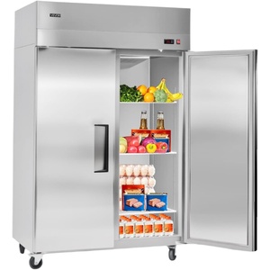 VEVOR Commercial Reach-In Freezer 48″ W, 33 Cu.Ft Stainless Steel Upright Freezer with Double Glass Doors, Auto-Defrost, 6 Adjustable Shelves, -11 to 14℉ Temp Control, UL Certified(48″W 33 Cu.ft Double Doors-Refrigerator)