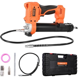 VEVOR Cordless Grease Gun, 8000 PSI Max Pressure, 20V Electric Grease Gun with 2.0 Ah Battery & LED Light, 35.4-inch Long Hose & Carrying Case, Variable Speed Triggers, Vehicles or Machines Greasing(Tool 8000 PSI)