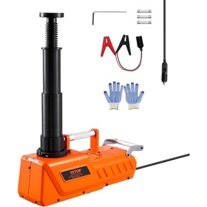 VEVOR Electric Car Jack Cordless Remote Control, 5 Tons /11000 lbs, Electric Hydraulic Jack Kit 18V Battery with Electric Impact Wrench, Tire Change Replacement with LED Light, Portable Car Jack(15T)