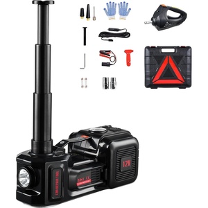 VEVOR Electric Car Jack Cordless Remote Control, 5 Tons /11000 lbs, Electric Hydraulic Jack Kit 18V Battery with Electric Impact Wrench, Tire Change Replacement with LED Light, Portable Car Jack(5T with Wrench+Extended Rod)