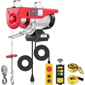 VEVOR Electric Hoist 1760lbs with 14ft Wired Remote Control, Electric Hoist 110 Volt with 40ft Single Cable Lifting Height Motor, for Garage Warehouse Factory(1320LBS Wireless/Wired)