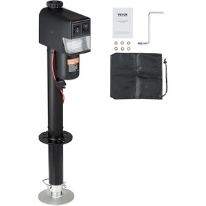 VEVOR Electric Tongue Jack, 3500lbs Capacity, 9.84″-33.85″ Electric Trailer Jack with Waterproof Cover for RV, Horse, Utility Trailers(3500 lbs)