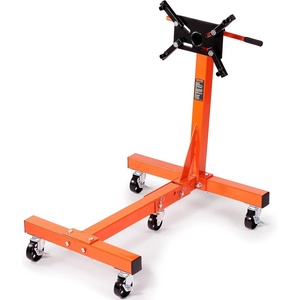VEVOR Engine Stand, 1300 lbs (3/5 Ton) Rotating Engine Motor Stand with 360 Degree Adjustable Head, Cast Iron Motor Hoist Dolly, 4-Caster, 4 Adjustable Arms, for Vehicle Maintenance, Auto Repair(1500 lbs)