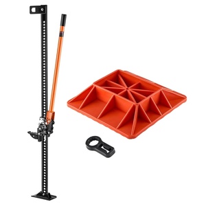 VEVOR Farm Jack with Base, 48″ Utility High Lift Farm Jack, 3.18 Ton (7,000 lbs) Capacity Ratcheting Off Road Utility Jacks, Heavy-Duty Lift Jacks with 5.12″-42.5″ Lifting Range for Tractor, Truck,SUV(60 inch with Base)