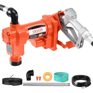 VEVOR Fuel Transfer Pump, 12V DC 10 GPM, Portable Diesel Transfer Pump Kit, with Auto Shut-Off Nozzle, Discharge Hose, Overheat Protection, Power Cable, Explosion-Proof, for Gasoline Diesel Kerosene(12V 20GPM)