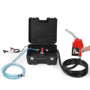 VEVOR Fuel Transfer Pump, 12V DC 10 GPM, Portable Diesel Transfer Pump Kit, with Auto Shut-Off Nozzle, Discharge Hose, Overheat Protection, Power Cable, Explosion-Proof, for Gasoline Diesel Kerosene(12V 10GPM with Carry Case)