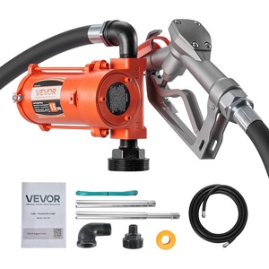 VEVOR Fuel Transfer Pump, 12V DC 10 GPM, Portable Diesel Transfer Pump Kit, with Auto Shut-Off Nozzle, Discharge Hose, Overheat Protection, Power Cable, Explosion-Proof, for Gasoline Diesel Kerosene(7.68 x 6.69 x 6.69 in)