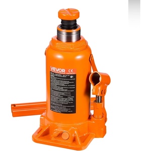VEVOR Hydraulic Bottle Jack, 20 Ton/44092 lbs Low Profile Welded Bottle Jack with 6.69”-12.6” Lifting Range & 3-Section Long Handle, for Car, Pickup, Truck, RV, Auto Repair, Industrial Engineering(20T Hight Profile)