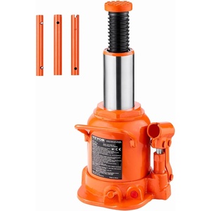 VEVOR Hydraulic Bottle Jack, 20 Ton/44092 lbs Low Profile Welded Bottle Jack with 6.69”-12.6” Lifting Range & 3-Section Long Handle, for Car, Pickup, Truck, RV, Auto Repair, Industrial Engineering(20T)