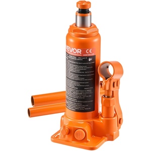 VEVOR Hydraulic Bottle Jack, 30 Ton/66138 lbs Welded Bottle Jack with 11.22”-18.66” Lifting Range & 3-Section Long Handle, for Car, Pickup, Truck, RV, Auto Repair, Industrial Engineering(4T)