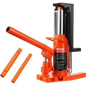 VEVOR Hydraulic Toe Jack, 10 Ton Lift, 20 Ton Capacity, 1.2-7.5 in Toe Height, 12.6-18.9 in Top Height, Air Hydraulic Claw Jack for Machinery(2.5-5 ton)