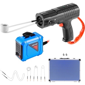 VEVOR Induction Heater Bolt Removal, 1800W 110V Magnetic Induction Heater Kit, Handheld Nut Buster Tool for Rusty Screw Removing, Car Garage Repairing Tools with 4 Coils and Box